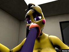 Sexy Chica from FNAF Make You CUM
