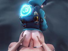 Tracer from Overwatch Fucks with you in doggy style POV