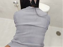 Thai couple teen fucking in office toilet. Thai quick fuck in toilet. cum in side her