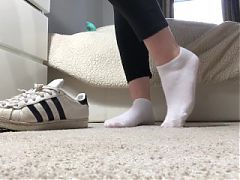 Taking off my Adidas Superstars