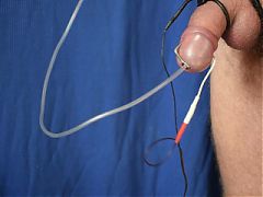 Hot orgasm from sounding ESTIM to cum in the tubule